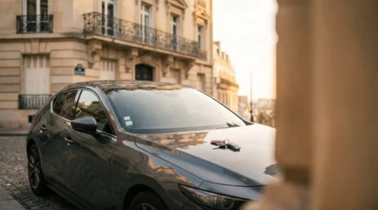 Illustration symbolique d'une économie financière réalisée lors de l'achat d'une voiture neuve en France via un mandataire automobile