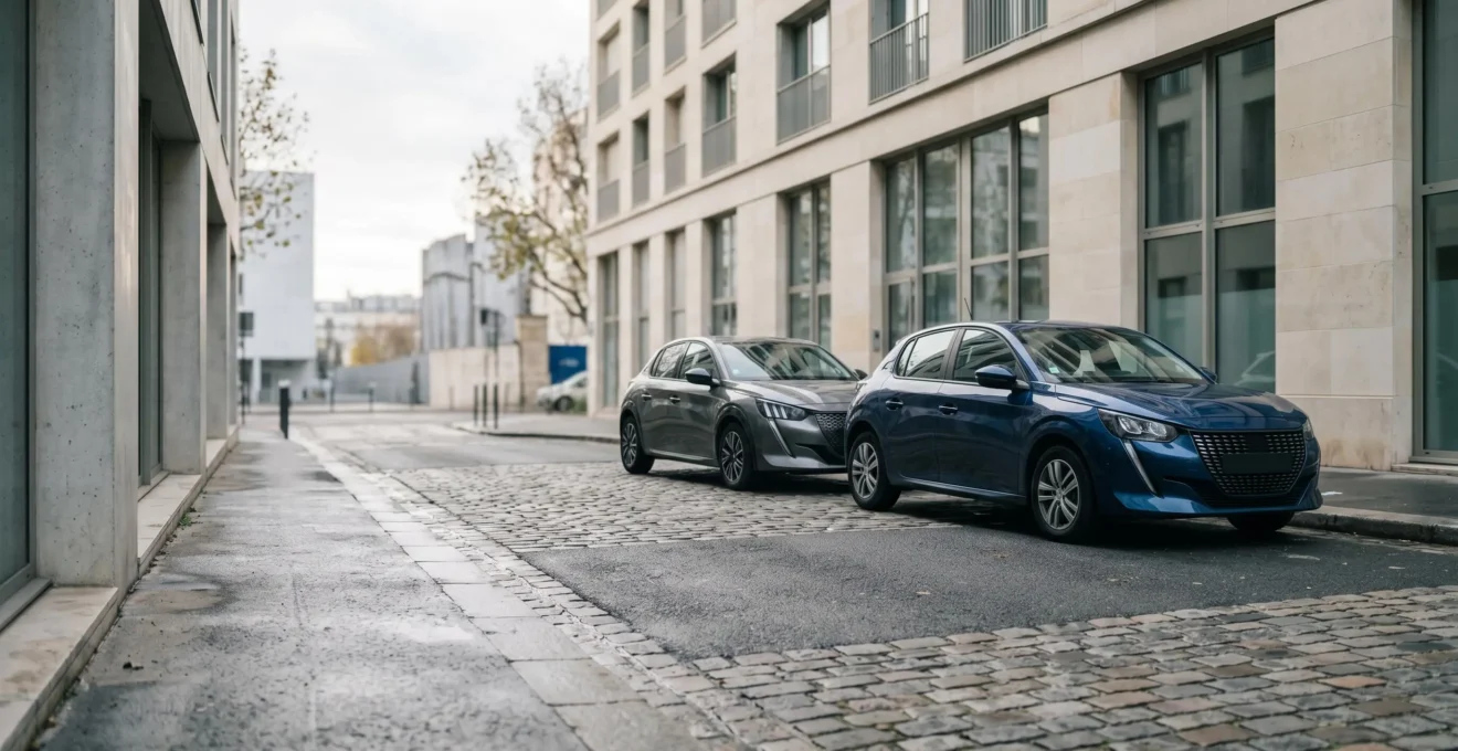 Peugeot 208 électrique et essence en environnement urbain français comparées pour usage quotidien en ville